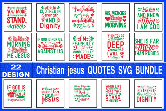 Bringing Faith to Life with a Christian Jesus Quotes SVG Designs Bundle