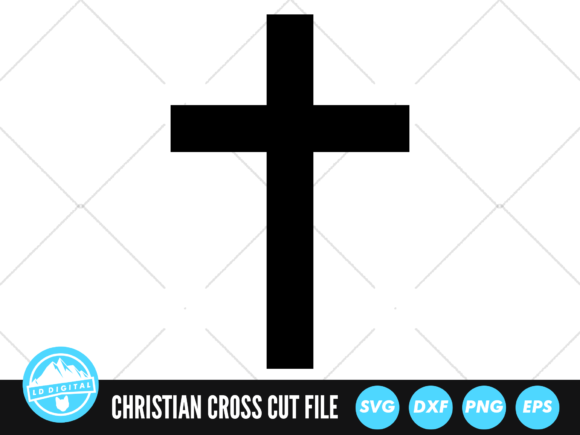 Christian Cross SVG for Modern Design Work
