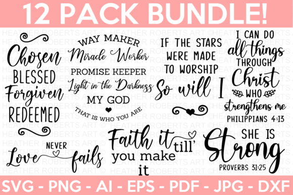 Christian SVG Bundle 1: A Practical Asset for Streamlined Faith-Based Design