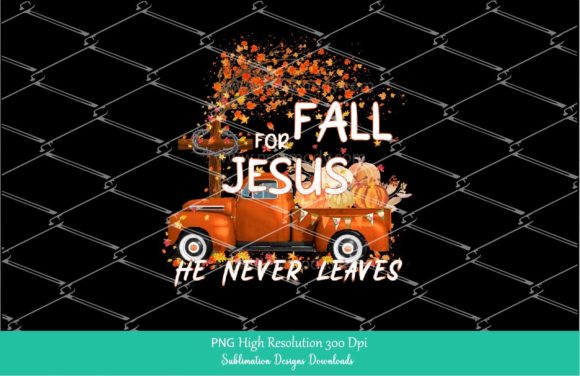 Embrace Faith Through Art: The Fall for Jesus He Never Leaves PNG Trend