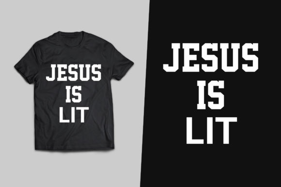 Jesus Is Lit Typography: A Bold Display Font for Modern Branding