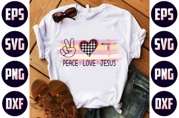Jesus Peace Love Sublimation for Meaningful Designs