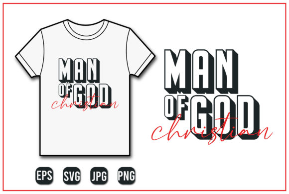 MAN of GOD Christian-SVG Typography Guide