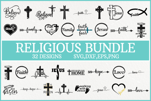 Religious Bundle: Jesus Christ Font Collection