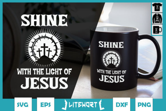 Shine with the Light of Jesus Christian in Design